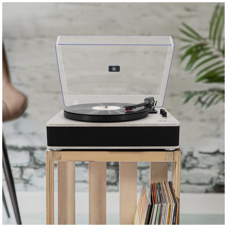 Toca-Discos-Retro-com-3-Velocidades-e-Alto-Falantes-Estereo-foto-5
