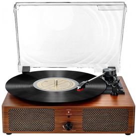 Toca-Discos-Retro-3-Velocidades-com-Bluetooth-USB-e-Alto-foto-0