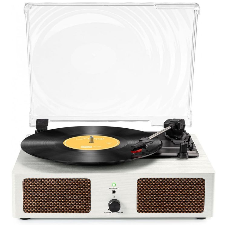 Toca-Discos-Retro-3-Velocidades-com-Bluetooth-USB-e-Alto-foto-0