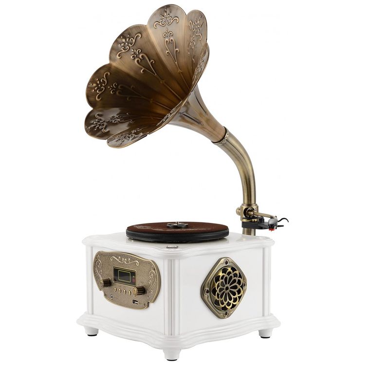 Gramofone-Toca-Discos-Retro-com-MP3-Bluetooth-e-USB-110V-foto-1