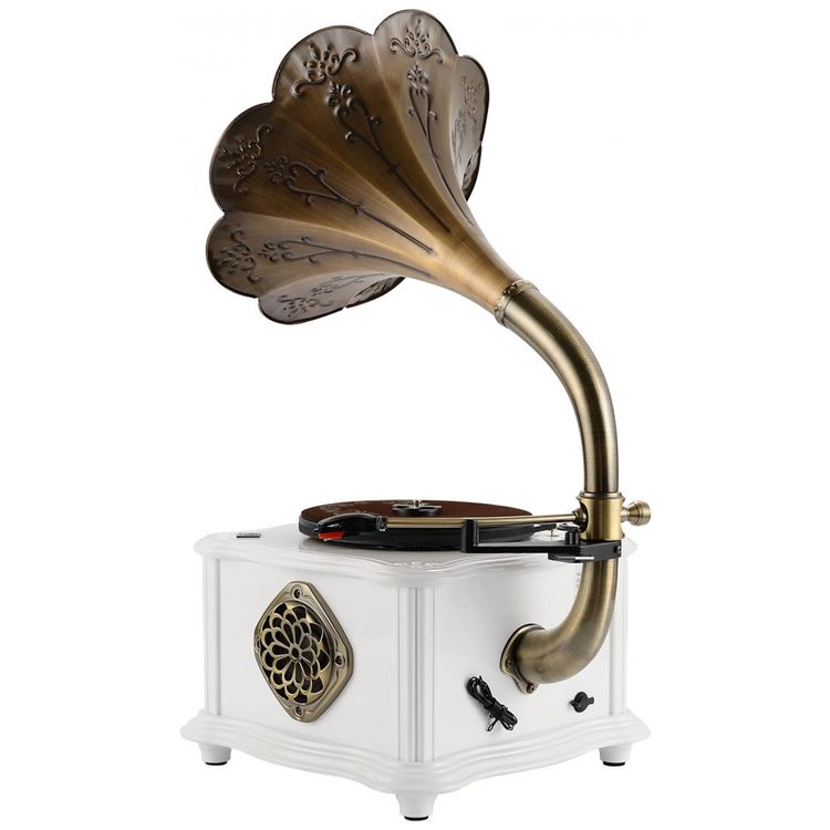 Gramofone-Toca-Discos-Retro-com-MP3-Bluetooth-e-USB-110V-foto-2