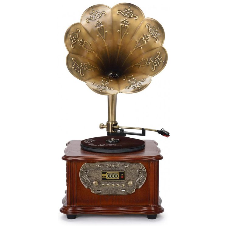 Gramofone-Toca-Discos-Retro-com-Alto-Falantes-e-Controle-de-foto-1