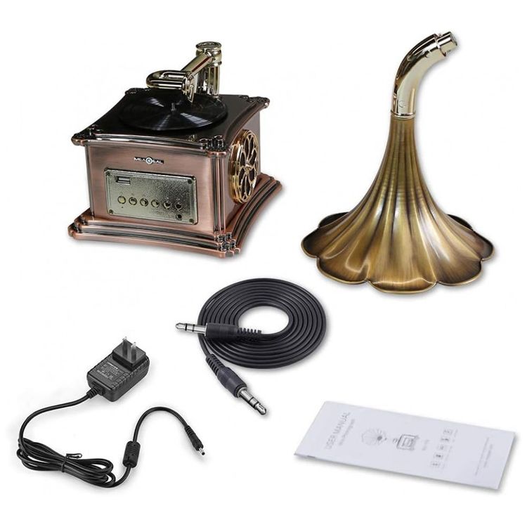 Gramofone-Toca-Discos-Retro-com-Bluetooth-USB-e-Plataforma-foto-5