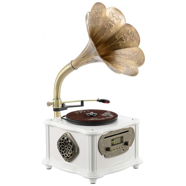 Gramofone-Toca-Discos-Retro-com-Alto-Falantes-e-Controle-de-foto-0