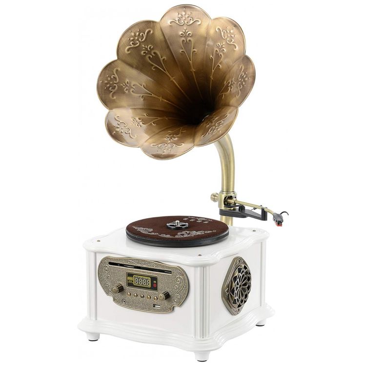 Gramofone-Toca-Discos-Retro-com-Alto-Falantes-e-Controle-de-foto-2