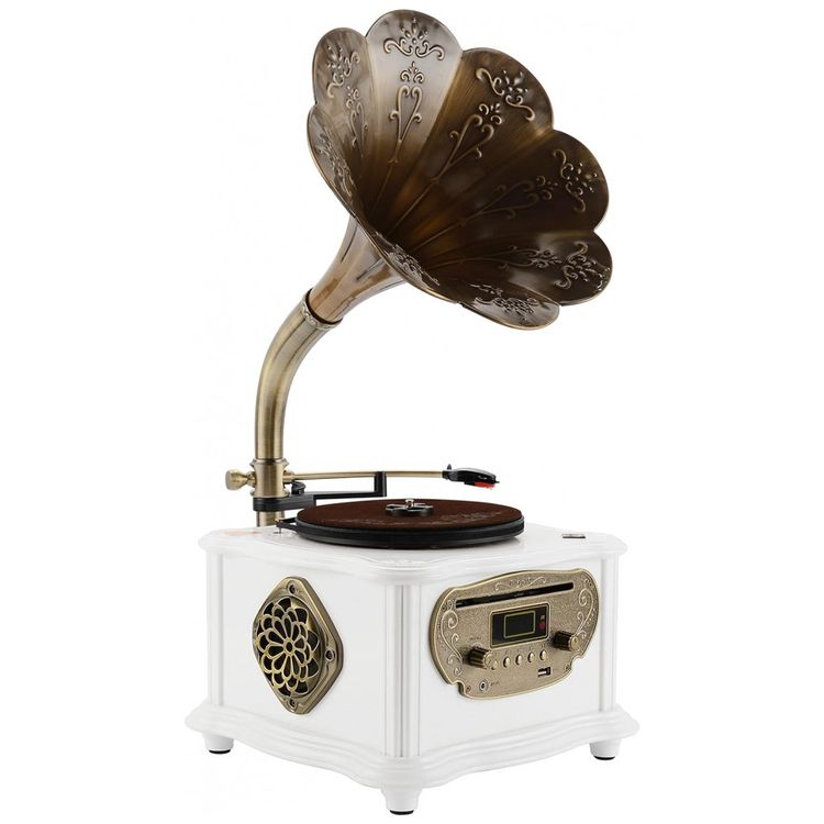 Gramofone-Toca-Discos-Retro-com-Bluetooth-USB-e-CD-Player-foto-2