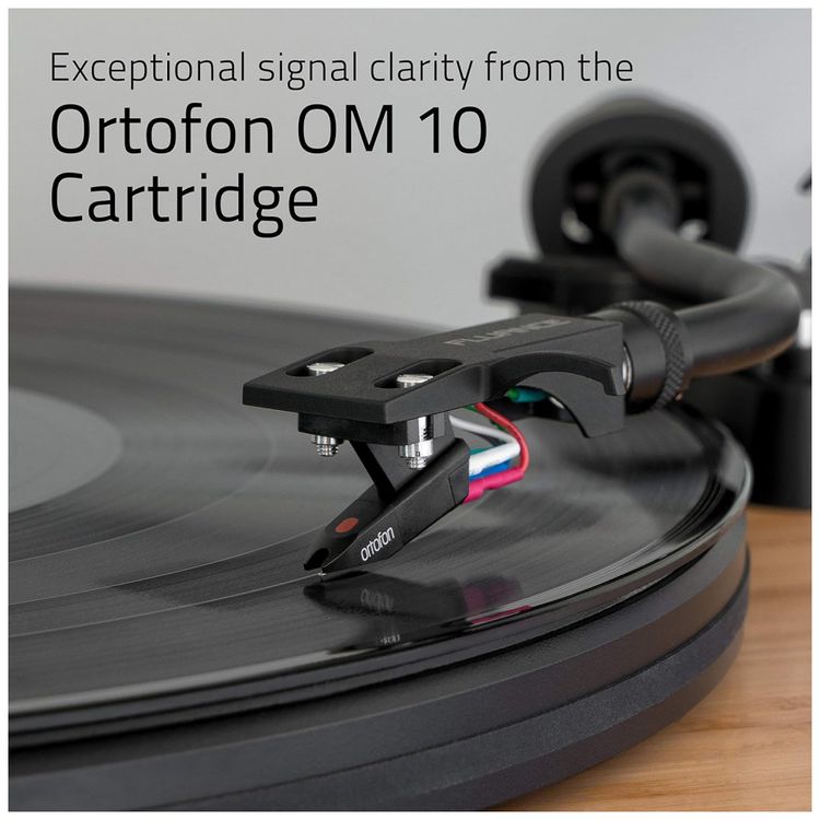 Toca-Discos-Retro-com-Cartucho-Ortofon-OM10-e-Controle-de-foto-1