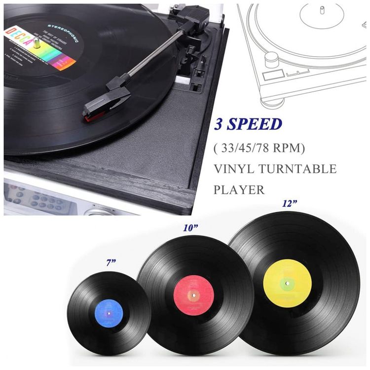 Toca-Discos-Retro-3-Velocidades-com-Alto-Falantes-foto-5