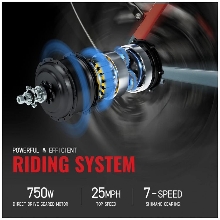 Bicicleta-Eletrica-Dobravel-para-Adultos-7-Velocidades-ate-foto-2