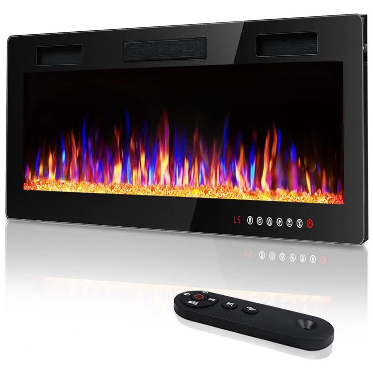 Lareira-Eletrica-de-Embutir-A45x76L-com-Controle-Remoto-e-foto-0