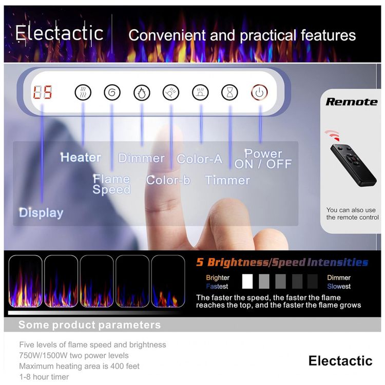 Lareira-Eletrica-de-Embutir-A45x127L-com-Controle-Remoto-e-foto-4