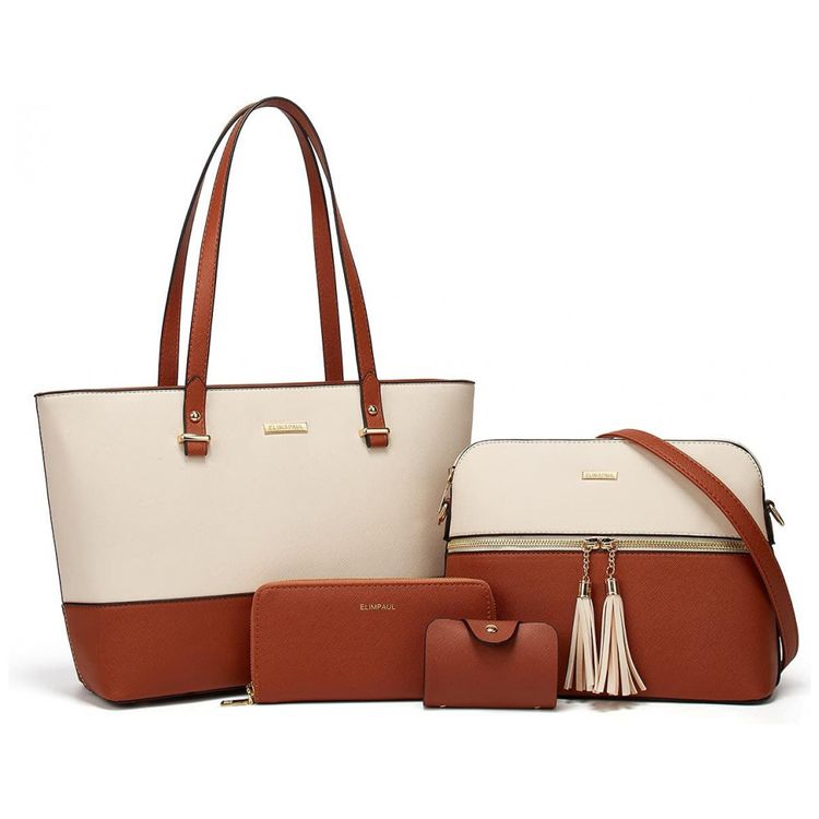 Conjunto-de-Bolsas-Femininas-em-Couro-Sintetico-4-Pecas-com-foto-0