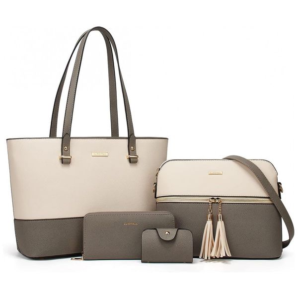 Conjunto-de-Bolsas-Femininas-em-Couro-Sintetico-4-Pecas-com-foto-0