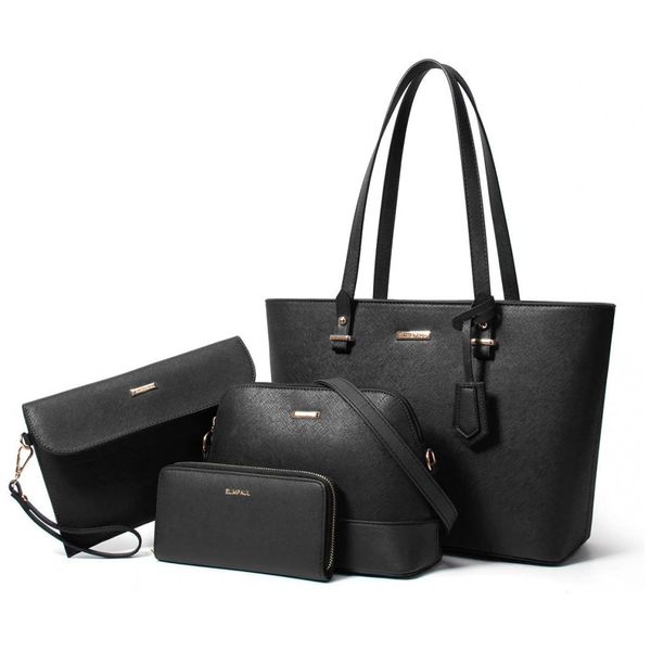Conjunto-de-Bolsas-Femininas-em-Couro-Sintetico-4-Pecas-com-foto-0