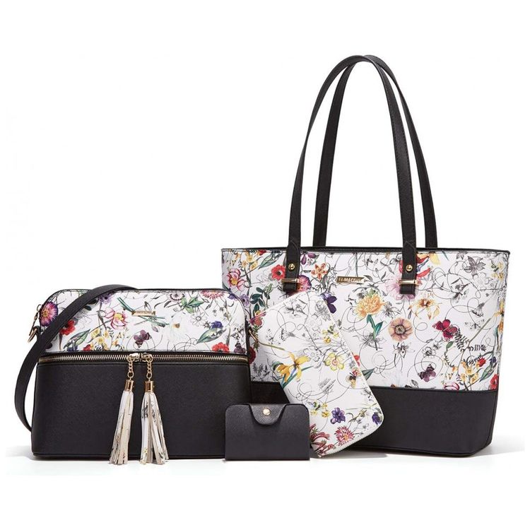 Conjunto-de-Bolsas-Femininas-em-Couro-Sintetico-4-Pecas-com-foto-0
