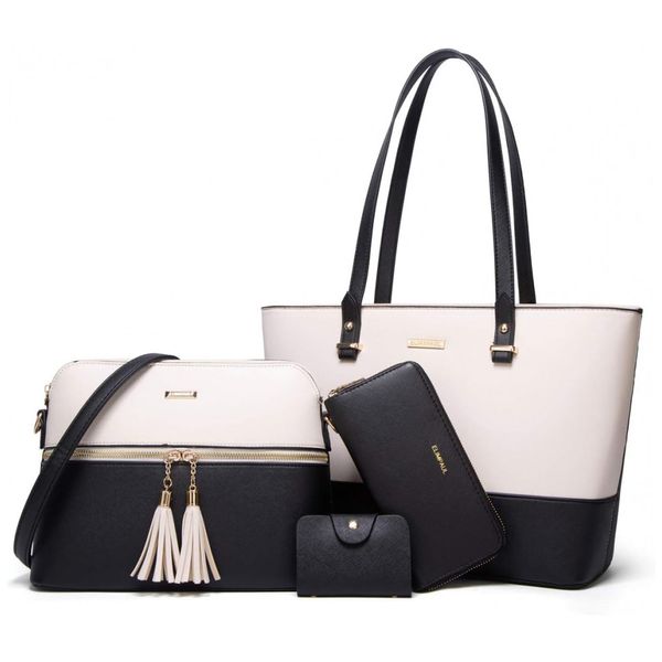 Conjunto-de-Bolsas-Femininas-em-Couro-Sintetico-4-Pecas-com-foto-0