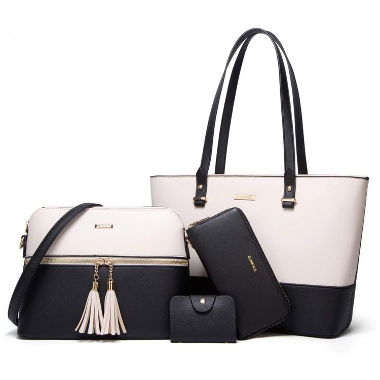 Conjunto-de-Bolsas-Femininas-em-Couro-Sintetico-4-Pecas-com-foto-0