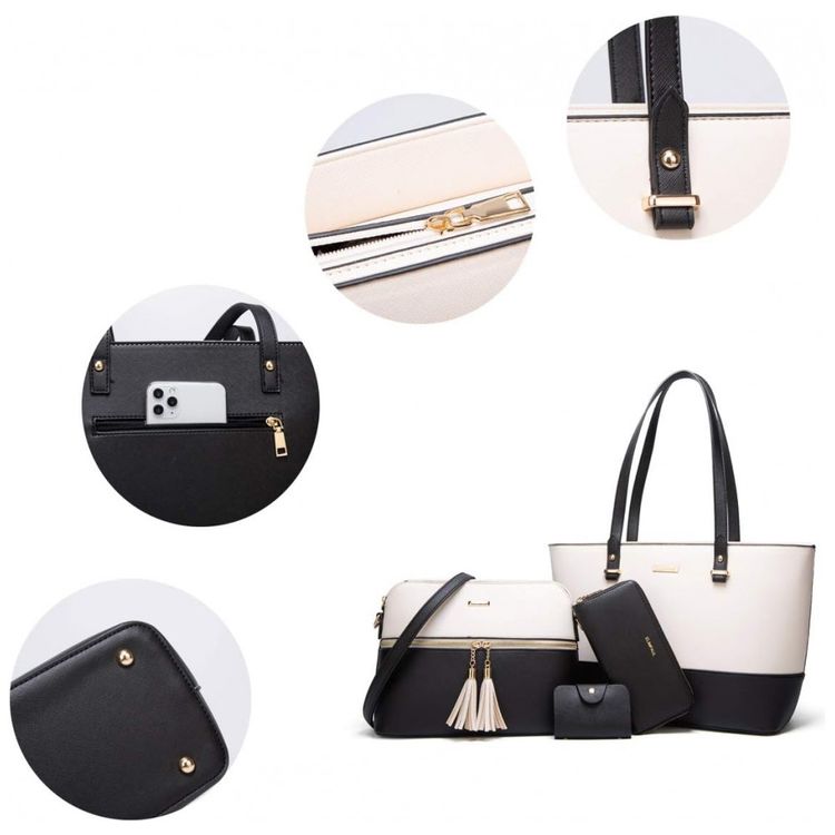 Conjunto-de-Bolsas-Femininas-em-Couro-Sintetico-4-Pecas-com-foto-2
