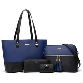 Conjunto-de-Bolsas-Femininas-em-Couro-Sintetico-4-Pecas-com-foto-0