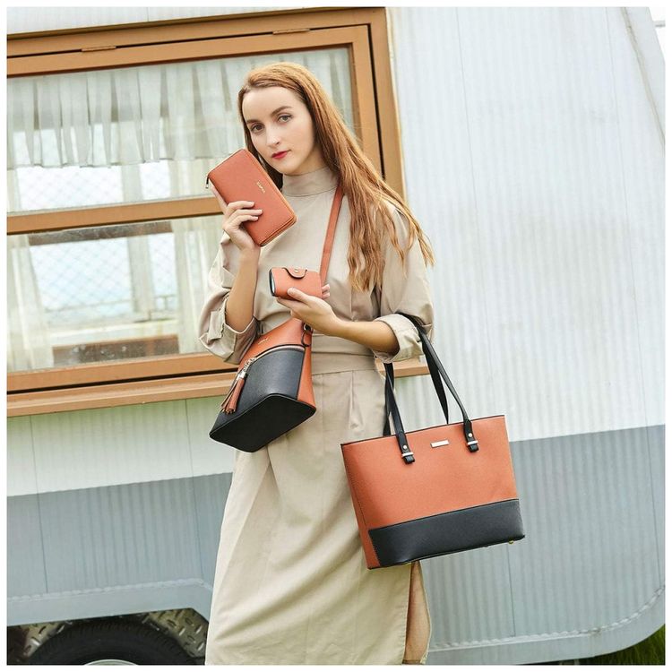 Conjunto-de-Bolsas-Femininas-em-Couro-Sintetico-3-Pecas-com-foto-5