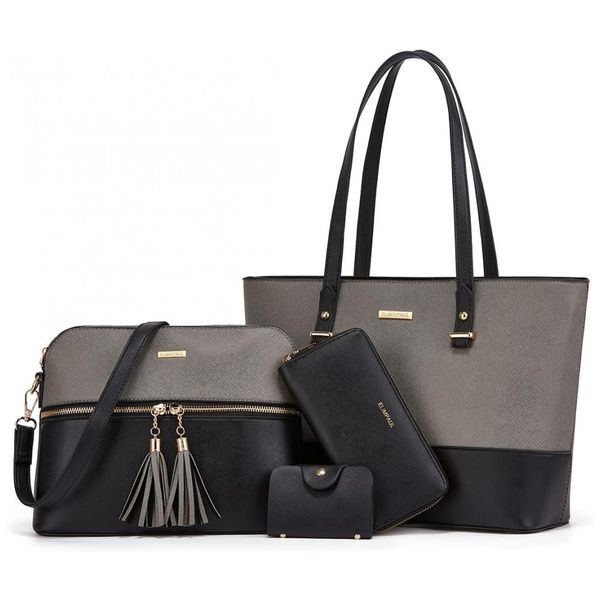 Conjunto-de-Bolsas-Femininas-em-Couro-Sintetico-4-Pecas-com-foto-0