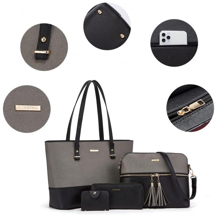 Conjunto-de-Bolsas-Femininas-em-Couro-Sintetico-4-Pecas-com-foto-2
