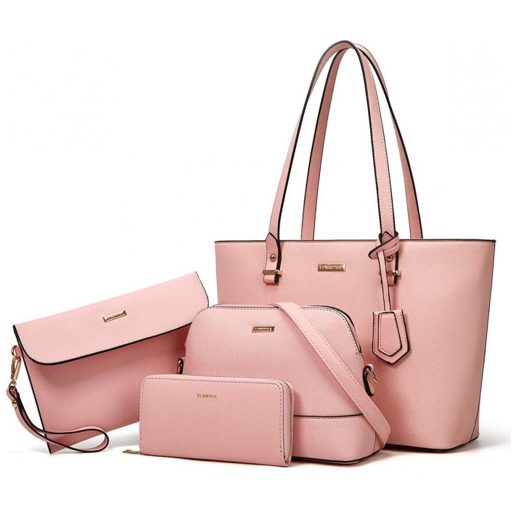 Conjunto-de-Bolsas-Femininas-em-Couro-Sintetico-4-Pecas-com-foto-0