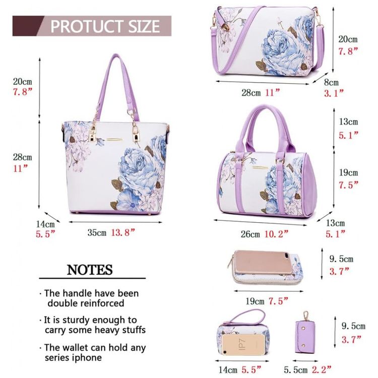 Conjunto-de-Bolsas-Femininas-6-Pecas-com-Carteira-2E-youth-foto-1