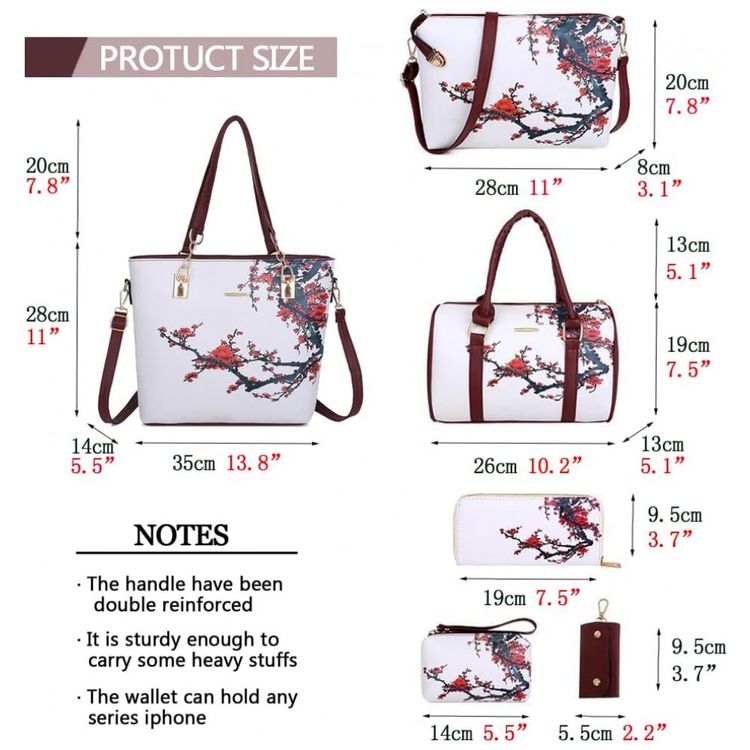 Conjunto-de-Bolsas-Femininas-6-Pecas-com-Carteira-2E-youth-foto-2