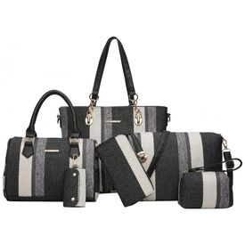 Conjunto-de-Bolsas-Femininas-6-Pecas-com-Carteira-2E-youth-foto-0