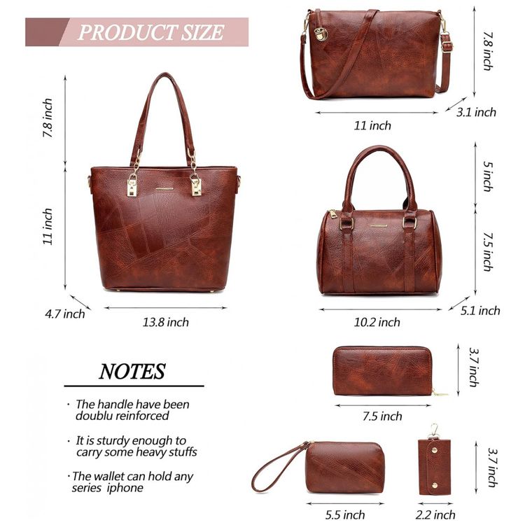 Conjunto-de-Bolsas-Femininas-3-Pecas-com-Carteira-2E-youth-foto-1