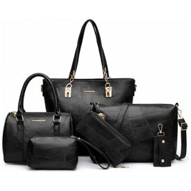 Conjunto-de-Bolsas-Femininas-6-Pecas-com-Carteira-2E-youth-foto-0