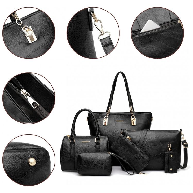 Conjunto-de-Bolsas-Femininas-6-Pecas-com-Carteira-2E-youth-foto-4