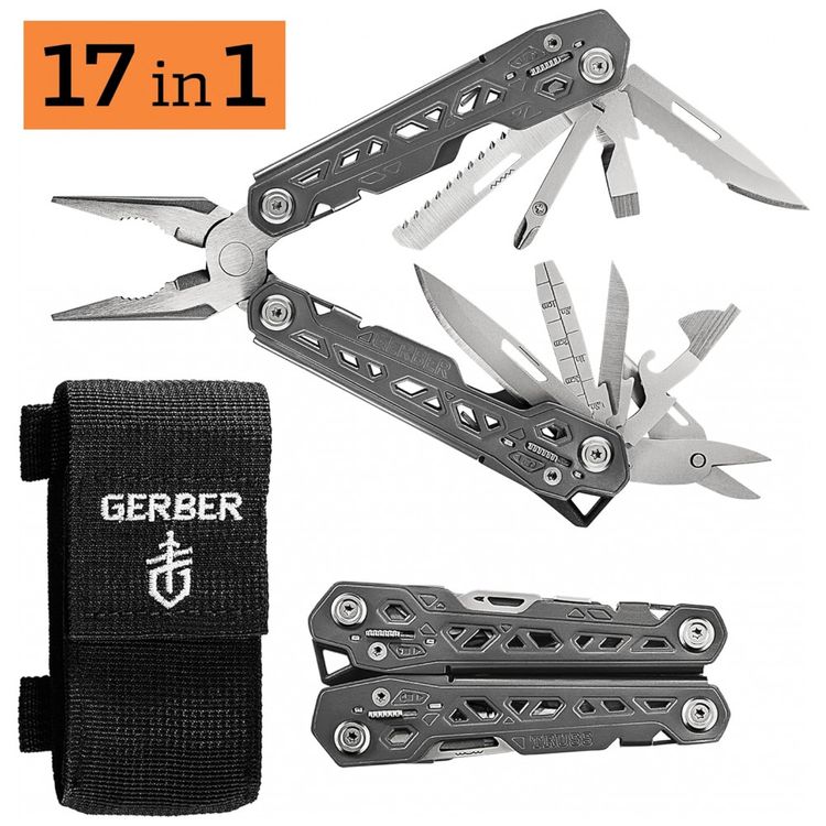 Alicate-Multifuncional-17-Funcoes-Gerber-Gear-Prata-foto-1