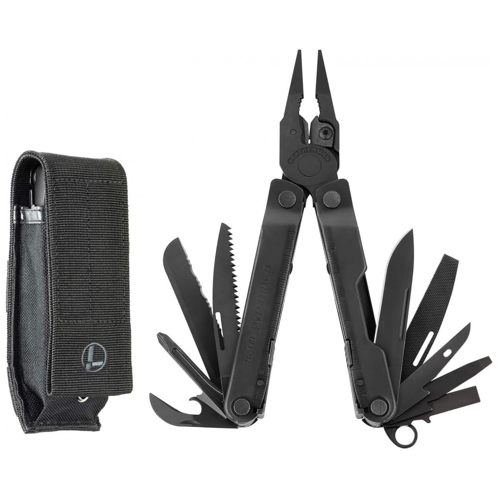 Alicate Multifuncional 17 em 1, Aço Inoxidável com Estojo de Nylon, LEATHERMAN, Preto