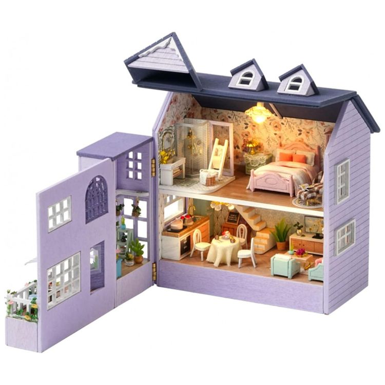 Casa-de-Bonecas-em-Miniatura-feita-em-Madeira-com-Detalhes-foto-0