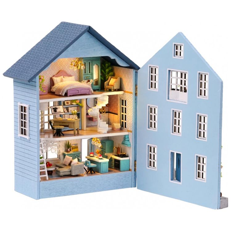 Casa-de-Bonecas-em-Miniatura-feita-em-Madeira-com-Detalhes-foto-0