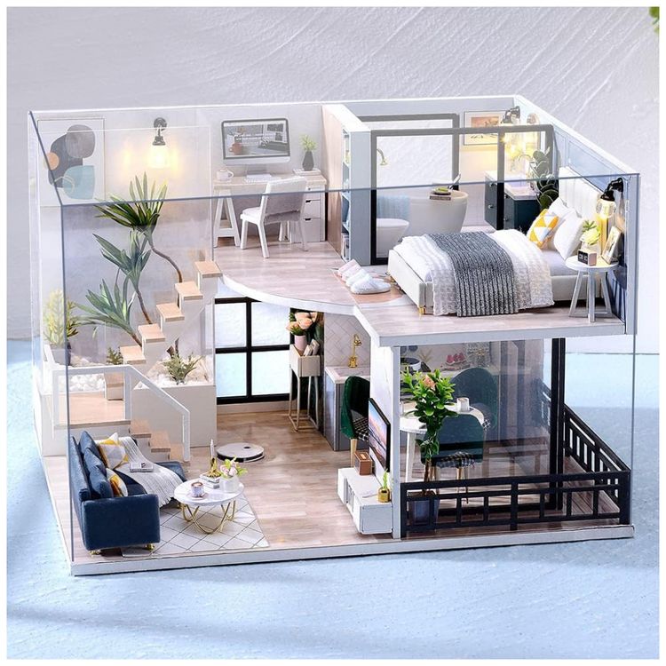 Casa-em-Miniatura-Realista-Feita-a-Mao-para-Adultos-e-foto-0