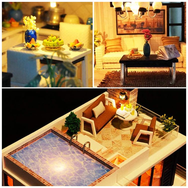 Casa-em-Miniatura-Realista-Moderna-com-Musica-para-Adultos-e-foto-4