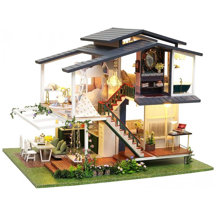 Casa-em-Miniatura-Realista-com-Moveis-e-Jardim-para-Adultos-foto-0