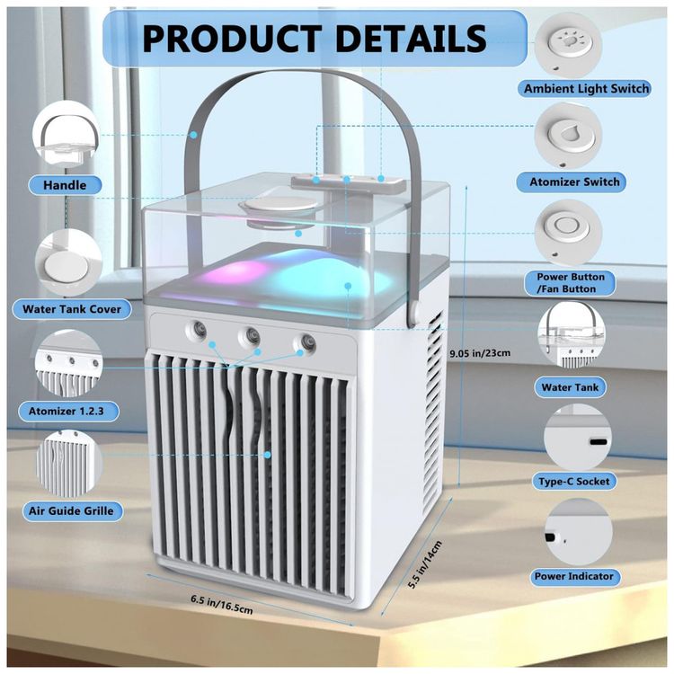 Climatizador-Portatil-730mL-com-3-Velocidades-e-7-Cores-de-foto-5
