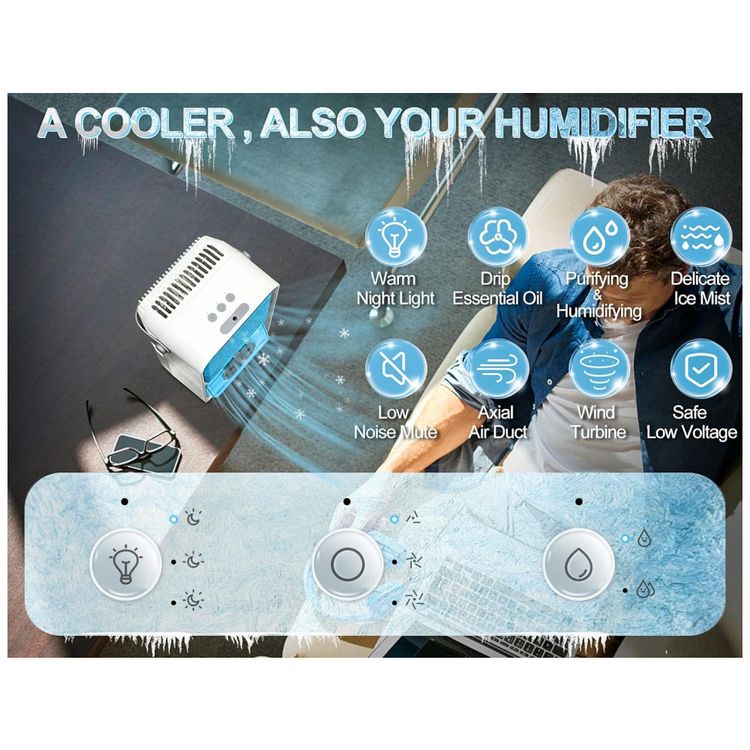 Climatizador-Portatil-5-em-1-com-3-Velocidades-e-7-Luzes-foto-2