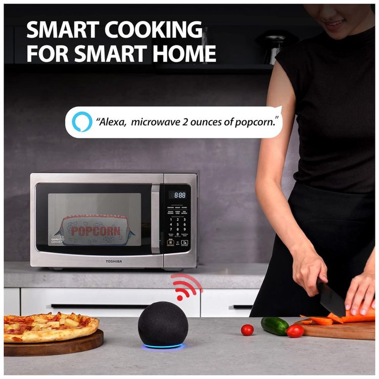 Micro-Ondas-de-Bancada-em-Aco-Inoxidavel-36L-com-Controle-foto-1