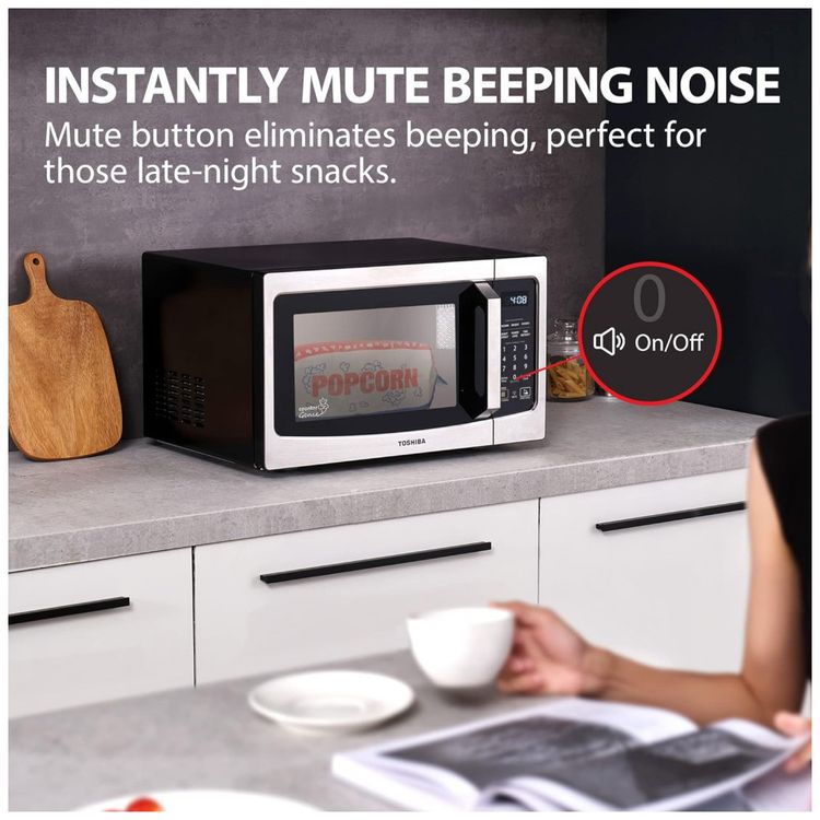 Micro-Ondas-de-Bancada-em-Aco-Inoxidavel-36L-com-Controle-foto-4