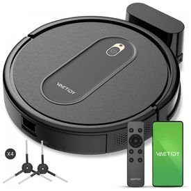 Aspirador-de-Po-Robo-com-Conexao-via-APP-WI-FI-e-Auto-foto-0