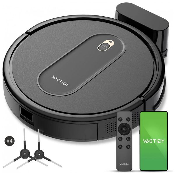 Aspirador-de-Po-Robo-com-Conexao-via-APP-WI-FI-e-Auto-foto-0