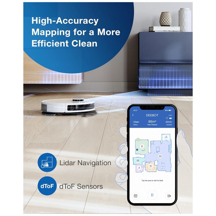 Aspirador-de-Po-Robo-com-Conexao-via-APP-WI-FI-Auto-foto-3
