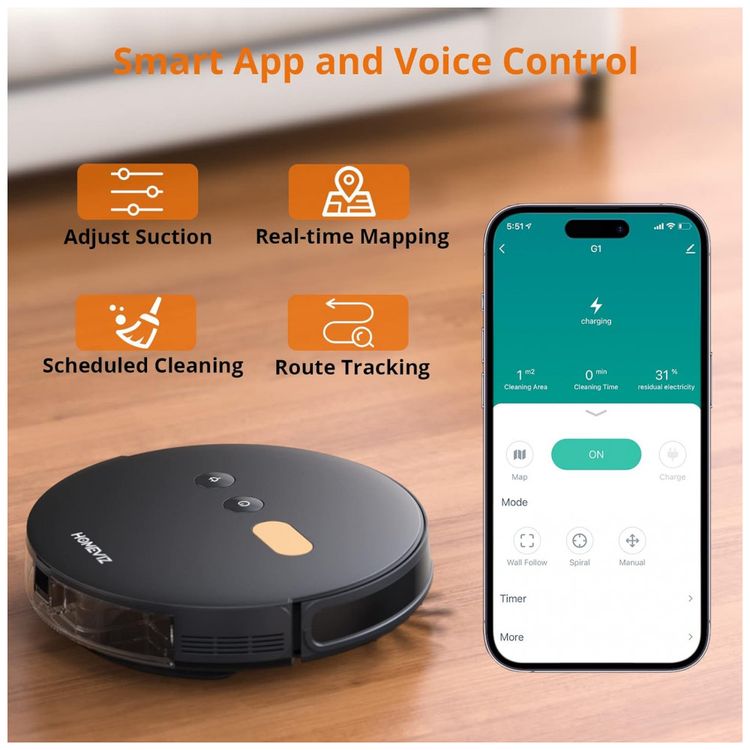 Aspirador-de-Po-Robo-com-Esfregao-Controlado-por-APP-e-foto-3