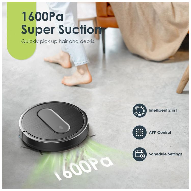 Aspirador-de-Po-Robo-com-Conexao-via-APP-WI-FI-e-Succao-foto-2