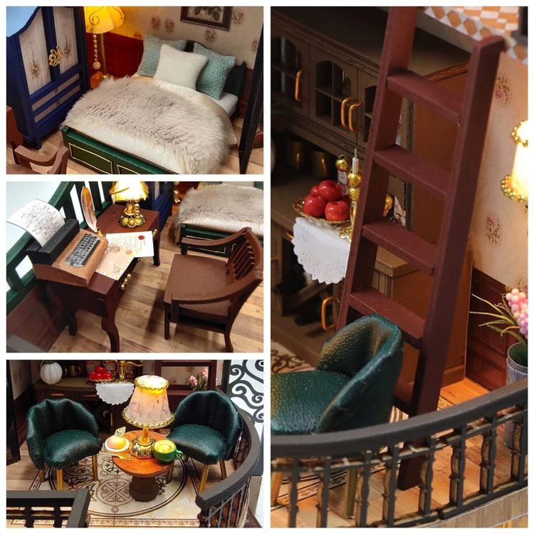 Casa-em-Miniatura-Realista-com-Moveis-de-Madeirae-Musica-foto-3